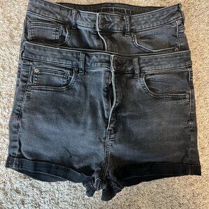 American Eagle Next Level Stretch Black Shorts - Size 14 (Set of 2)